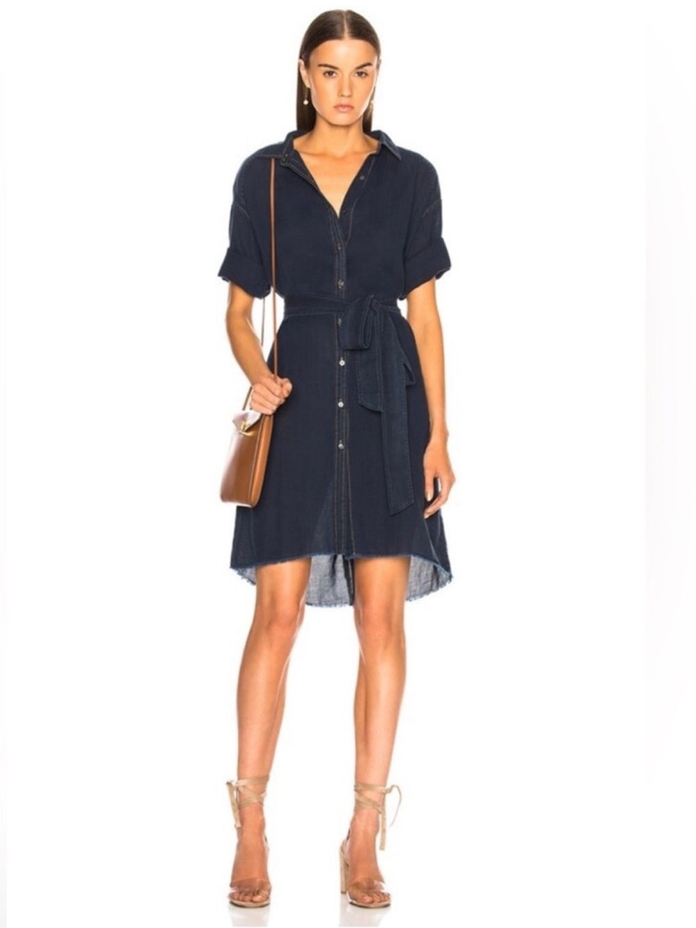 Ag Adriano Goldschmied Claudia Denim Shirt Dress NWT Size XS